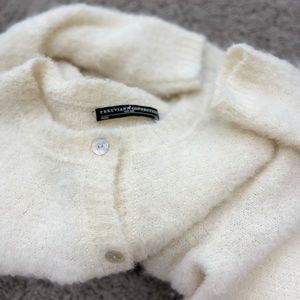 Peruvian Connection Kalos Alpaca Cardigan XS White